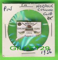 PIN'S - NORFOLK  CURLING CLUB 1956  - BADGES, LAPEL PIN - - Wintersport