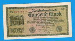 ALEMANIA - GERMANY -  1000 Mark 1922 SC P-76 Serie NF - Bestuur Voor Schulden