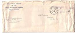 GOOD USA Postal Cover To GERMANY 1953 - Official Business Open Mail - Storia Postale