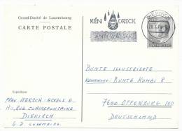 LUXEMBOURG POSTAL STATIONERY POSTAL CARD # P 149 (1978) - Interi Postali