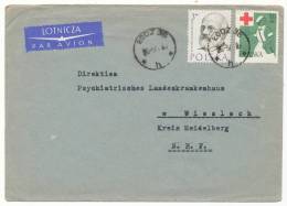 POLAND POLSKA POSTAL STATIONERY POSTAL CARD # Cp 160 TO WEST GERMANY (1959) - Lettres & Documents