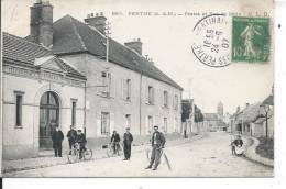 PERTHES - La Poste Et Rue De MIlly - Perthes