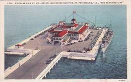 Florida Saint Petersburg Airplane View Of Million Dollar Recreation Pier - St Petersburg