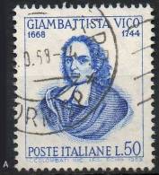 ITALIA REP. 1968 - Giambattista Vico - 1961-70: Gebraucht