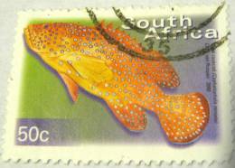 South Africa 2000 Fish Coral Rockcod 50c - Used - Gebruikt