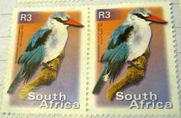 South Africa 2000 Bird Woodland Kingfisher 3r X2 - Used - Used Stamps