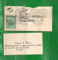 ARGENTINA 1943- Suc. 31  V. Urquiza- Sobre Circulado-Diminuta Tarjeta De Fin De Año - Covers & Documents