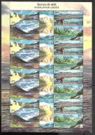 INDIA, 2006, Himalayan Lakes,Setenant Set 5 V, Tourism, Sheetlet, MNH, (**) - Ungebraucht