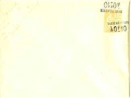 LPP12 - ENVELOPPE TYPE MOUCHON PRIMITIF 15c 123x96mm  DATE 223 VARIETE DE SURCHARGE - Standard Covers & Stamped On Demand (before 1995)