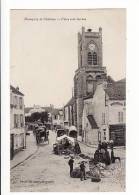 Carte 1910 NEAUPHLE LE CHATEAU / PLACE AUX HERBES ( Le Marché) - Neauphle Le Chateau