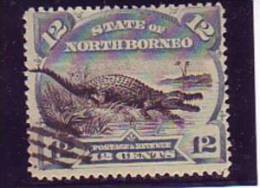 CROCODILES-12 C-NORTH BORNEO-1894-GREAT BRITAIN-COLONIES - Noord Borneo (...-1963)