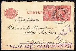 Sweden 1920, Postal Stationery Hedemora To Wien - Postal Stationery