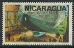 Nicaragua 1977 Mi 1976 * MH - “Graf Zeppelin” In Hangar – 75th Ann. First Zeppelin Flight / Luftschiff - Zeppelin