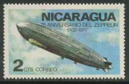 Nicaragua 1977 Mi 1977 * MH - “Graf Zeppelin” In Flight – 75th Ann. First Zeppelin Flight / Luftschiff - Zeppelin