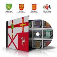 CROWN DEPENDENCIES STAMP ALBUM PAGES 1953-2010 (591 Color Illustrated Pages) - Inglese