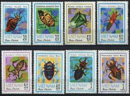 VIETNAM Insectes, Insecte, Insect, Insects, Insectos, Insekten. Yvert N° 365/72 **  MNH Perforate - Otros & Sin Clasificación