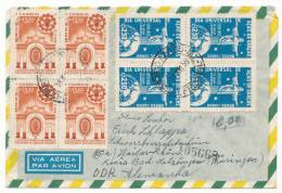 BRAZIL # 900, 901 COVER TO EAST GERMANY (1959) - Lettres & Documents