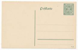 WURTTEMBERG POSTAL STATIONERY OFFICIAL POSTAL CARD DIENSTPOSTKARTE # DP 43 II B VARIETY MNH (1913) - Postwaardestukken