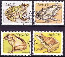 Venda - 1982 - Frogs - Complete Set Fine Used - Kikkers