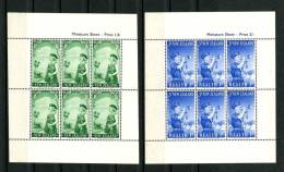 Nlle Zélande 1957  Blocs N° 3/4 ** Infime Marque Dans Un Coin. 2d Marge Biaise Neuf  = MNH. TTB. Cote: 25 € (Musiqu - Blocks & Sheetlets