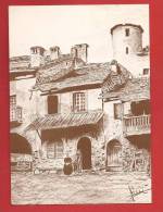 YENT-78 Sembrancher Maison Ribordy En 1894, Dessin De Németh Vollèges, Non Circulé, Grand Format - Sembrancher