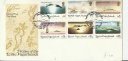 BRITISH VIRGIN ISLANDS 1980 - FDC COAST PROFILES  OF B.V.I. W 6 STS  OF2-5-13-22-30 C- 1$ POSTM. DEC 1, 1980 REBVI 29- S - British Virgin Islands