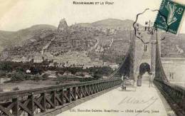 CPA 07 ROCHEMAURE ET LE PONT - Rochemaure