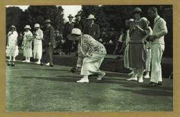 Postcard Lady Thomas Bowling St Fagans Bowls CARDIFF 1924 No Sq London Nostalgia - Bowls