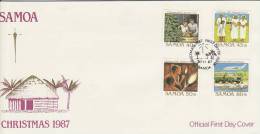 Samoa 1987 Christmas FDC - Samoa (Staat)