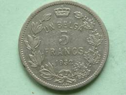 1932 - UN BELGA / 5 FRANCS - Morin 386 ( For Grade, Please See Photo ) ! - 5 Francs & 1 Belga