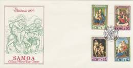 Samoa 1990 Christmas FDC - Samoa (Staat)