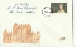 SAINT HELENA ISLANDS 1980 -FDC - 80TH BIRTHDAY QUEEN MOTHER  W 1 ST  OF 24 P POSTM AUG 18,1980  REWORLD27 - St. Helena