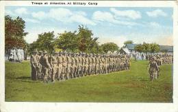 Etr - USA - Troops At Attention At Military Camp - Sonstige & Ohne Zuordnung