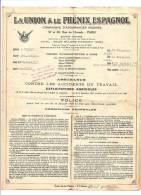 DIEPPE-LA UNION & LE PHENIX ESPAGNOL- R.ROGUE 40 QUAI BERIGNY -1936 - Banca & Assicurazione