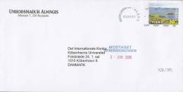 Iceland UMBODSMADUR ALPINGIS, REYKJAVIK 2000 Cover Briefto Denmark Europa CEPT Franking - Storia Postale