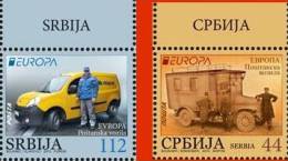 2013 X EUROPA CEPT SRBIJA SERBIA POSTFAHRZEUGE POSTAL VEHICLES  MNH - 2013