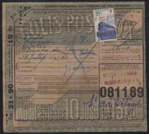 PERPIGNAN POUR SAINT ETIENNE DE CUINES (SAVOIE) / 1943 BORDEREAU DE COLIS POSTAL  / COTE 25.00 EUROS (ref 2943) - Cartas & Documentos