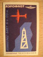 Russia USSR CCCP Airline Airlines AEROFLOT Aviation Air Plane Airplane Poster Stamp Label Vignette Vi&ntilde;eta - Airplanes
