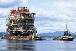 (N51-073  )   Petroleum Offshore Platform Oil Well Pumpjack Pump Offshore Drilling - Oil
