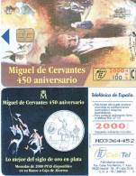 Télécarte  Téléfonica 2000+100PTA  Miguel De Cervantes 06/97  Vide TTB état **** - Sammlungen