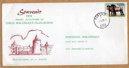Enveloppe Souvenir Cercle Philatélique Filamarchois Chateau-ferme De La Marche Forchies Forchies-la-Marche 1810 - Lettres & Documents