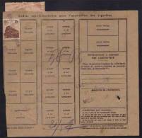 FRIVILLE  POUR MORLAIX (FINISTERE) / 1943 BORDEREAU DE COLIS POSTAL EN VALEUR DECLAREE  / COTE 30.00 EUROS (ref 2904) - Briefe U. Dokumente