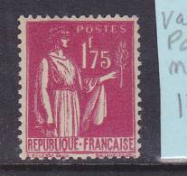 FRANCE N°289  1F75 ROSE LILAS TYPE PAIX VALEUR ET POSTE MAIGRES NEUF SANS CHARNIERE - Ungebraucht