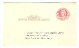 Postal Card - Martha Washington - The Institute Of Lige Insurance, New York - 1941-60
