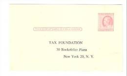 Postal Card - Franklin -  Tax Foundation, New York - 1941-60