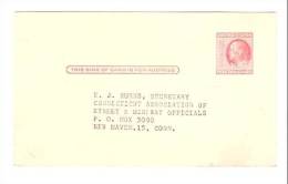Postal Card - Franklin - Connecticut Association Of Street & Highway Officials, New Haven, CT - 1941-60