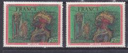 FRANCE N° 1900 2F POLYCHROME OEUVRE DE CARZOU COLONNE BLEUTE NEUF SANS CHARNIERE - Unused Stamps