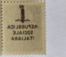 RSI 1944   VARIETA'  CENT 25 DECALCO DELLA SOVRASTAMPA  MNH ** - Sonstige & Ohne Zuordnung