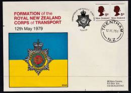 C0182 NEW ZEALAND 1979, Formation Of Corps Of Transport  (Military, Army, Soldier) - Lettres & Documents