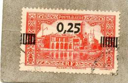 ALGERIE : L´Amiraulté à Alger : Timbre De 1936-37 Surchargé Nouvelle Valeur - Paysage - Bâtiment - - Used Stamps
